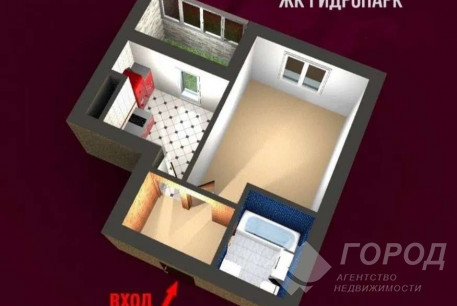 Продам 1-кімнатну квартиру в новобудові, Журавлевка, Журавлевский гидропарк, Код: 786530/2