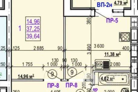 Продам 1-кімнатну квартиру в новобудові, Салтовка, Код: 786704/2