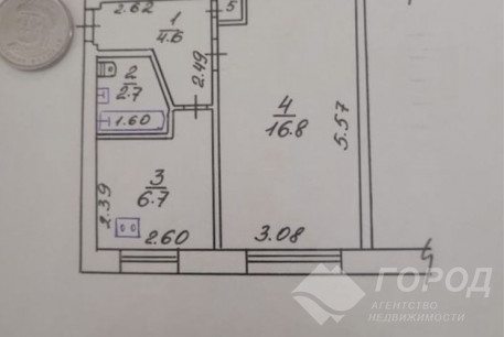Продам 1-кімнатну квартиру, Новые дома, Код: 788104/3