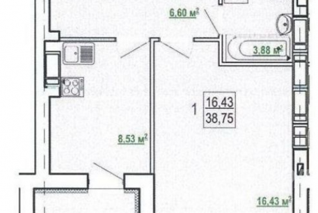 Продам 1-кімнатну квартиру в новобудові, Журавлевка, Код: 790811/15