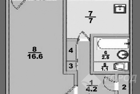 Продам 1-кімнатну квартиру в новобудові, Салтовка, 608 м/р, Код: 790811/22