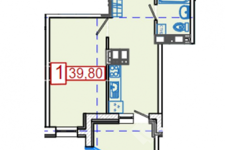 Продам 1-кімнатну квартиру в новобудові, Холодная Гора, Код: 791674/2