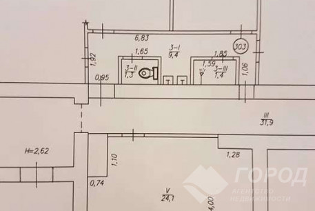 Продам гостинку, Новые дома, Коммунальный рынок, Код: 793807/1