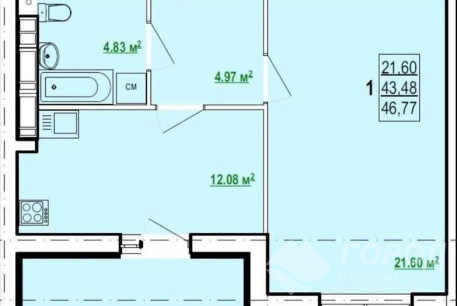 Продам 1-кімнатну квартиру в новобудові, Холодная Гора, Холодная Гора метро, Код: 795081/1