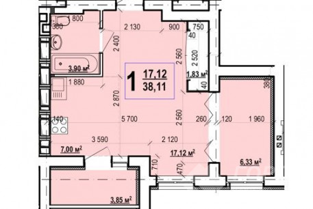 Продам 1-кімнатну квартиру в новобудові, Холодная Гора, Холодная Гора метро, Код: 795504/1
