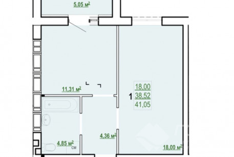 Продам 1-кімнатну квартиру в новобудові, Холодная Гора, Холодная Гора метро, Код: 795530/1
