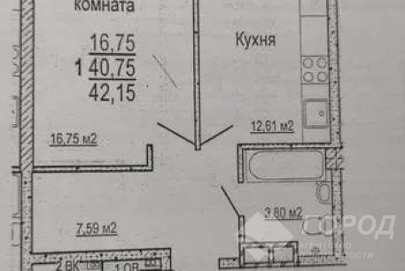 Продам 1-кімнатну квартиру в новобудові, Северная Салтовка, Меридиан ЖК, Код: 796176/1