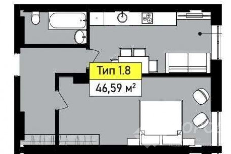 Продам 1-кімнатну квартиру в новобудові, Центр, Университет метро, Код: 796256/2