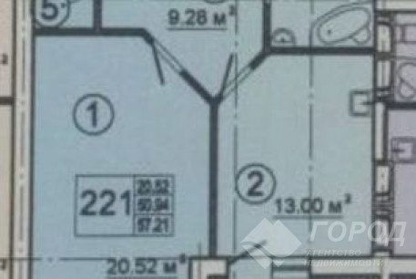 Продам 1-кімнатну квартиру в новобудові, Центр, Код: 796446/1