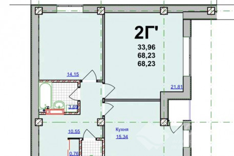Продам 2-х кімнатну квартиру в новобудові, Гагарина проспект, Метростроителей метро, Код: 796533/2