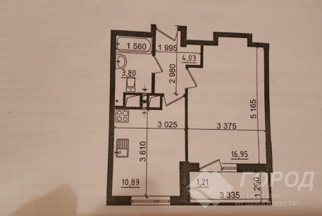 Продам 1-кімнатну квартиру в новобудові, Новые дома, Дворец спорта, Код: 796590/1