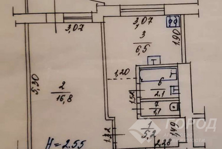 Продам 1-кімнатну квартиру, Алексеевка, Код: 797348/2