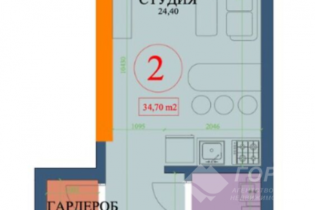 Продам 1-кімнатну квартиру в новобудові, Центр, Архитектора Бекетова метро, Код: 798058/1