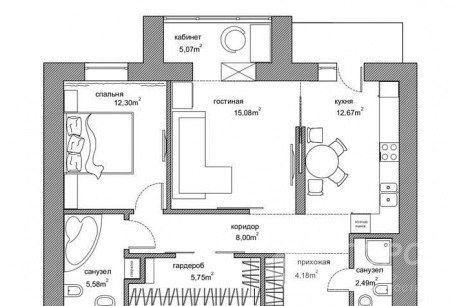 Продам 2-х кімнатну квартиру, Алексеевка, Код: 798286/1