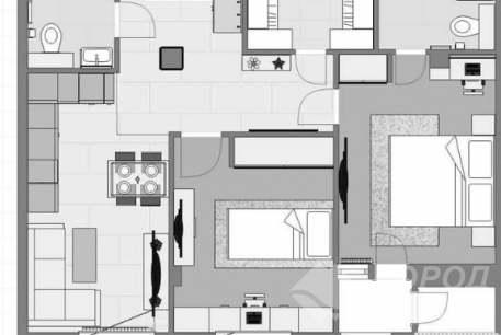 Продам 2-х кімнатну квартиру в новобудові, Гагарина проспект, Метростроителей метро, Код: 799032/1