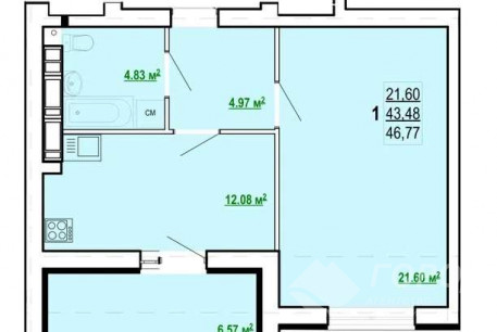 Продам 1-кімнатну квартиру в новобудові, Алексеевка, Победа метро, Код: 799496/1