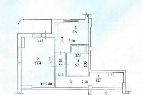 Продам 1-кімнатну квартиру в новобудові, , Код: 799576/2