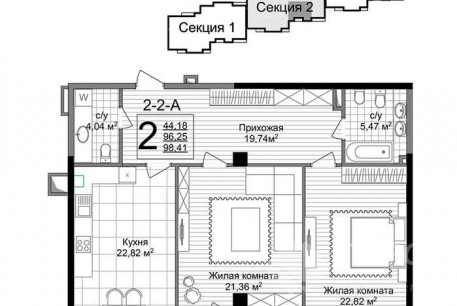 Продам 2-х кімнатну квартиру в новобудові, Центр, Код: 799591/1