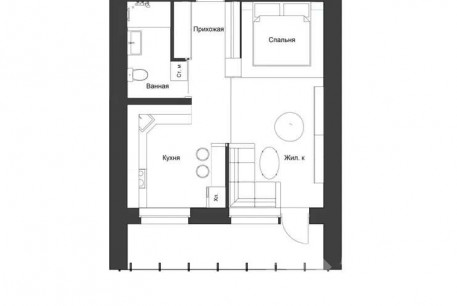 Продам 1-кімнатну квартиру, Гагарина проспект, Проспект Гагарина метро, Код: 799779/1