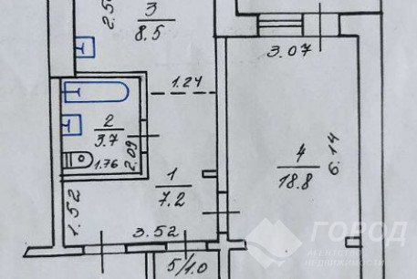 Продам 1-кімнатну квартиру, Салтовский, Турбоатом метро (Салтовский), Код: 799940/4