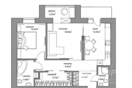 Продам 2-х кімнатну квартиру, Алексеевка, Код: 800176/1