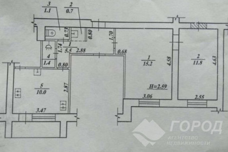 Продам 2-х кімнатну квартиру, Одесская, Код: 800402/1