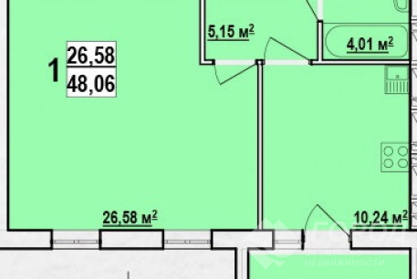 Продам 1-кімнатну квартиру в новобудові, ХТЗ, Код: 800614/15