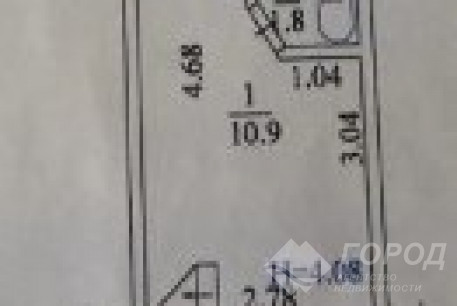 Продам 1-кімнатну квартиру, ХТЗ, Код: 800614/16