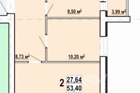 Продам 2-х кімнатну квартиру в новобудові, ХТЗ, Код: 800614/9