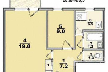 Продам 2-х кімнатну квартиру, Салтовка, ТРК Украина, Код: 802138/1