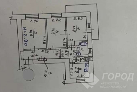 Продам 3-х кімнатну квартиру, Центр, Код: 802163/8
