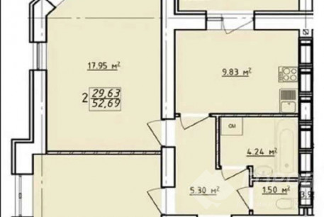 Продам 1-кімнатну квартиру в новобудові, Гагарина проспект, Проспект Гагарина метро, Код: 802383/1