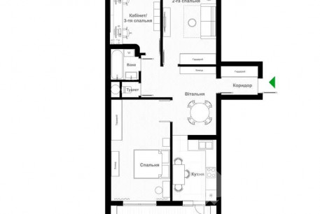 Сдам 3-х кімнатну квартиру, Новые дома, Армейская метро (Советской Армии), Код: 802567/1