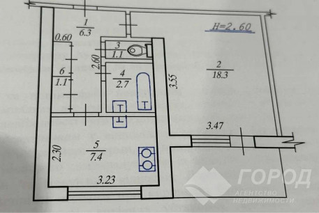 Продам 1-кімнатну квартиру, Одесская, Код: 802654/1