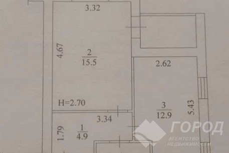 Продам 1-кімнатну квартиру в новобудові, Журавлевка, Код: 803064/2