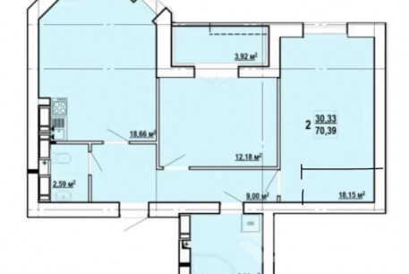 Продам 2-х кімнатну квартиру в новобудові, Павлово поле, Сокольники, Код: 803263/1