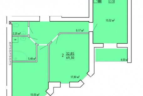 Продам 2-х кімнатну квартиру в новобудові, Павлово поле, Сокольники, Код: 804277/1