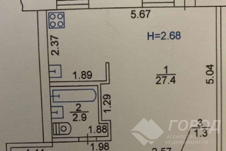 Продам 1-кімнатну квартиру, ХТЗ, Пролетарская метро (Индустриальная), Код: 804302/2