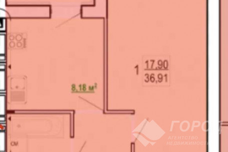 Продам 1-кімнатну квартиру в новобудові, Журавлевка, Код: 804705/1