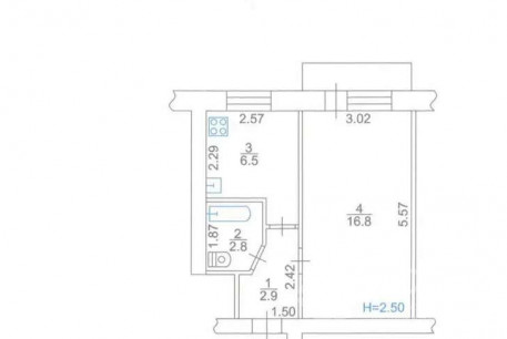Продам 1-кімнатну квартиру, ХТЗ, Код: 804815/1