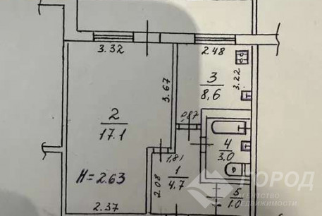 Продам 1-кімнатну квартиру, Рогань, Код: 805165/1