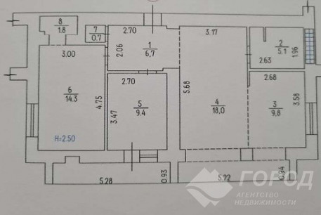 Продам 3-х кімнатну квартиру, Гагарина проспект, Код: 805424/1