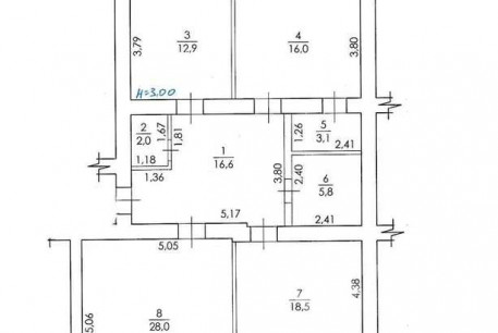 Продам 3-х кімнатну квартиру, Журавлевка, Код: 805531/1