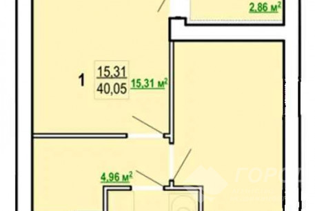 Продам 1-кімнатну квартиру в новобудові, Журавлевка, Код: 805586/1