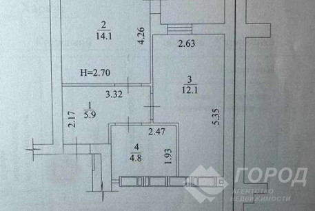 Продам 1-кімнатну квартиру в новобудові, Журавлевка, Код: 805586/1