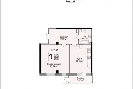 Продам 1-кімнатну квартиру в новобудові, Центр, Код: 806158/1