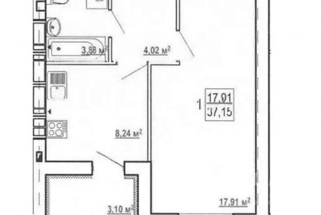 Продам 1-кімнатну квартиру в новобудові, Журавлевка, Код: 806227/1