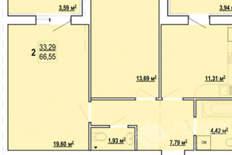 Продам 2-х кімнатну квартиру в новобудові, Журавлевка, Код: 806318/1