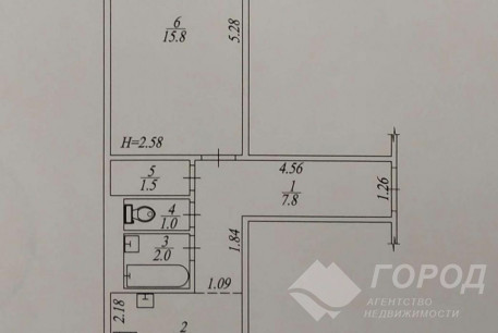Продам 1-кімнатну квартиру, Залютино, Код: 806606/1