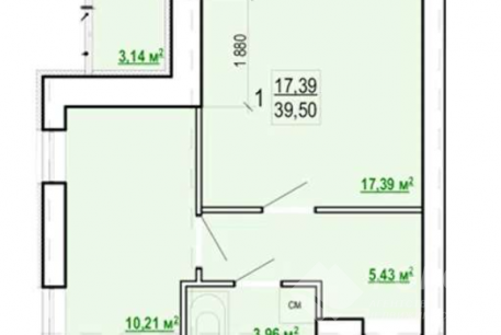 Продам 1-кімнатну квартиру в новобудові, Журавлевка, ЖК Гидропарк, Код: 806611/1